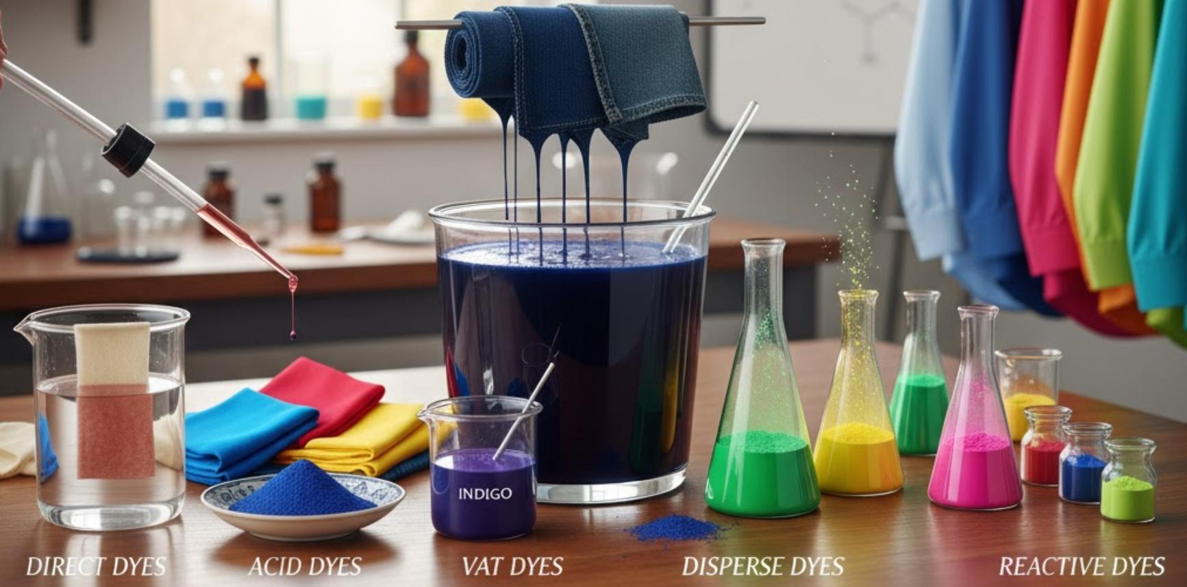 Key Dyestuff Types A Manufacturer Offers