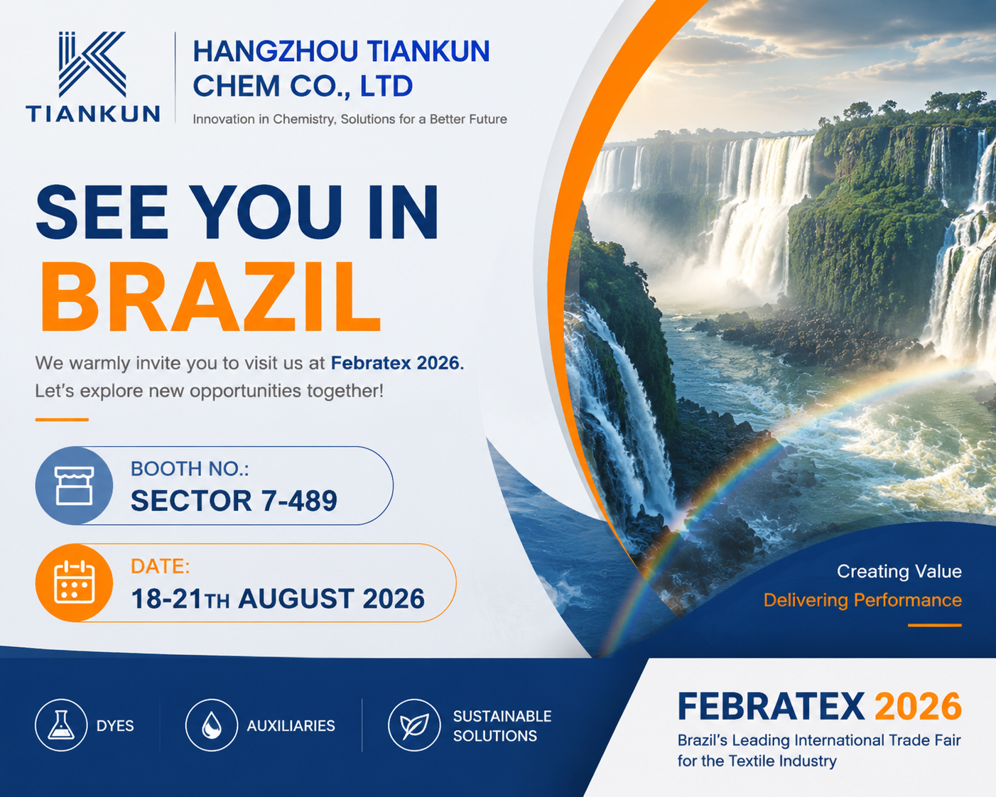 Welcome Meet Hangzhou Tiankun Chemical at FEBRATEX 2026.png